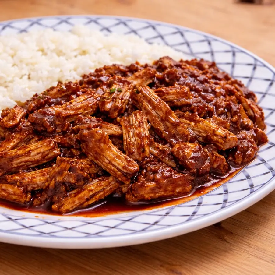 Porc effiloch&eacute; BBQ au four 