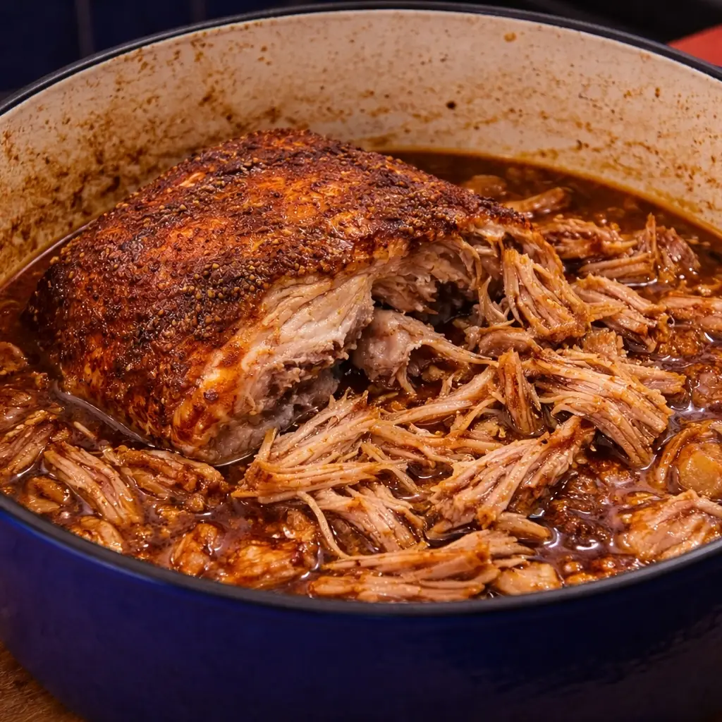 Porc effiloch&eacute; BBQ au four 