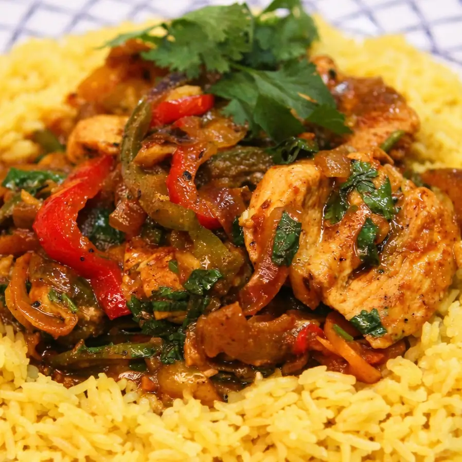 Poulet &eacute;pic&eacute; &agrave; l&rsquo;indienne