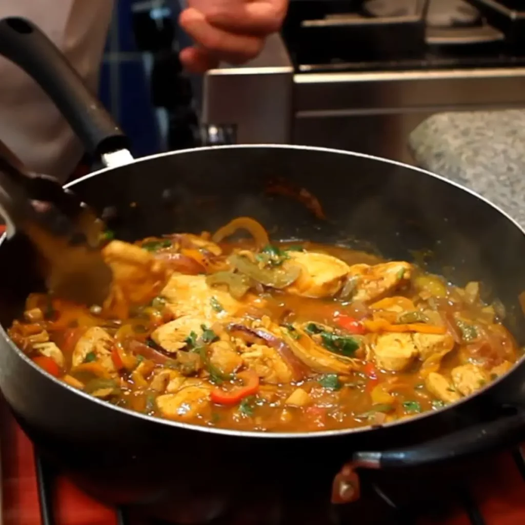 Poulet &eacute;pic&eacute; &agrave; l&rsquo;indienne