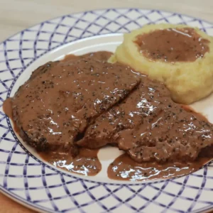 Steak au poivre &agrave; l&rsquo;ancienne