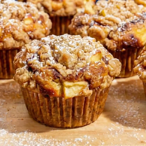 Muffins aux pommes et &agrave; la cannelle