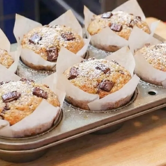 Muffins &agrave; la banane