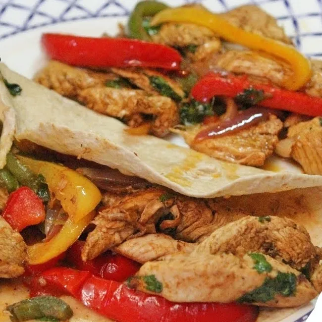 Fajitas au poulet 