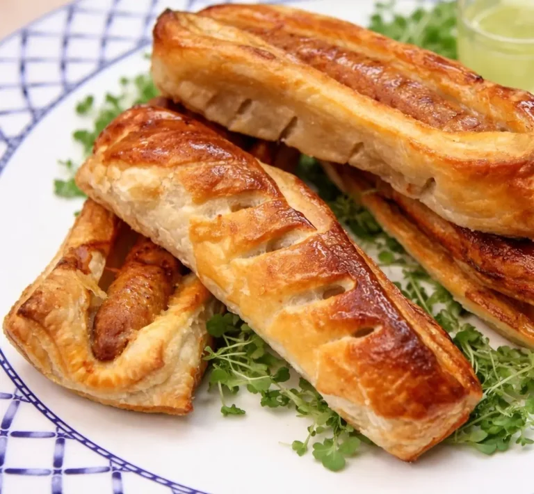 Feuilletés aux saucisses maison