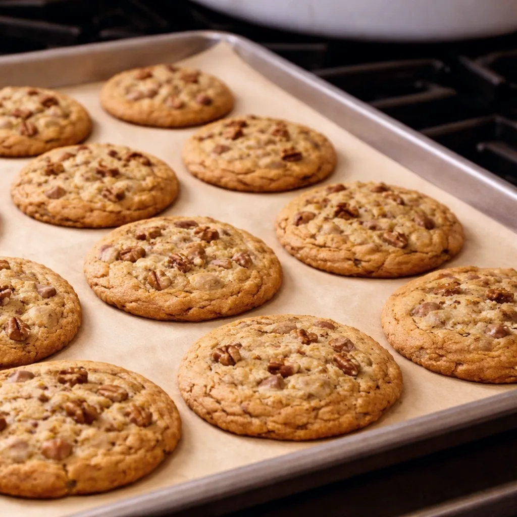 Cookies &agrave; l&rsquo;&eacute;rable et aux pacanes moelleux