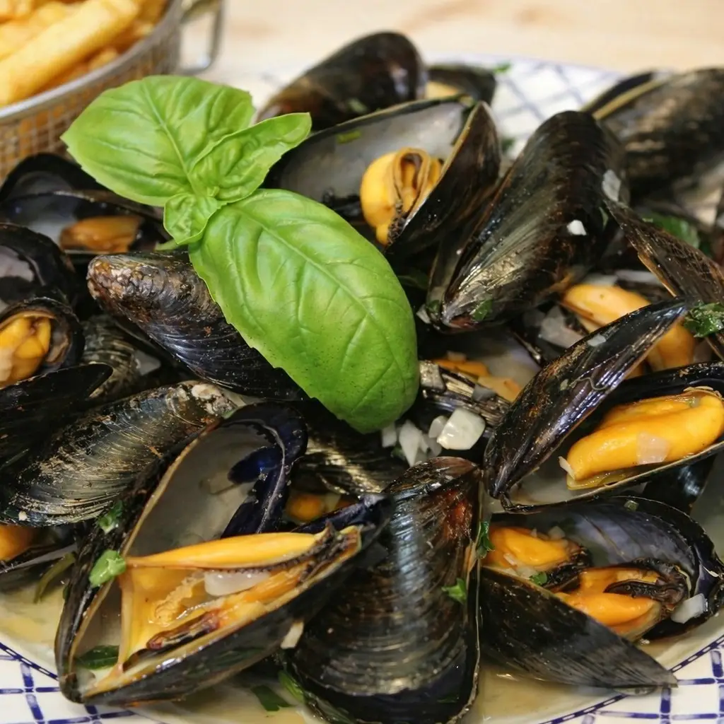 Classic Belgian Mussels with Fries