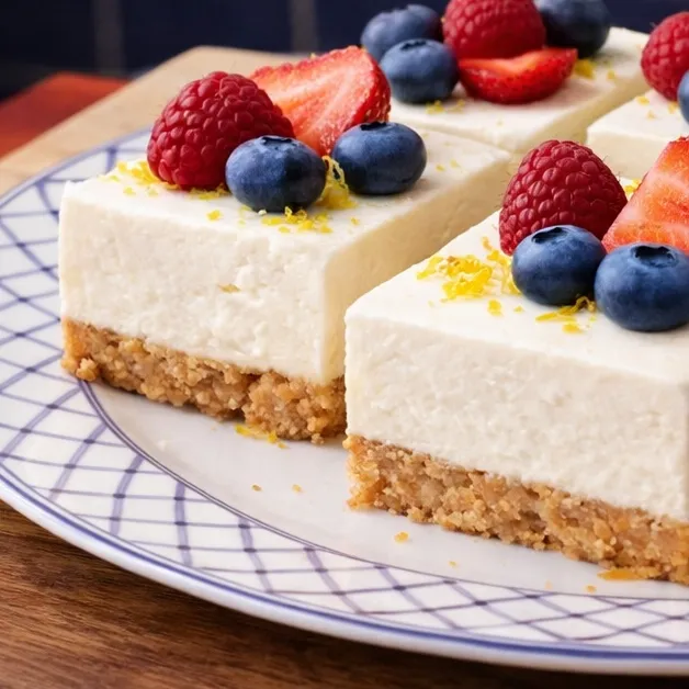 Barres de cheesecake