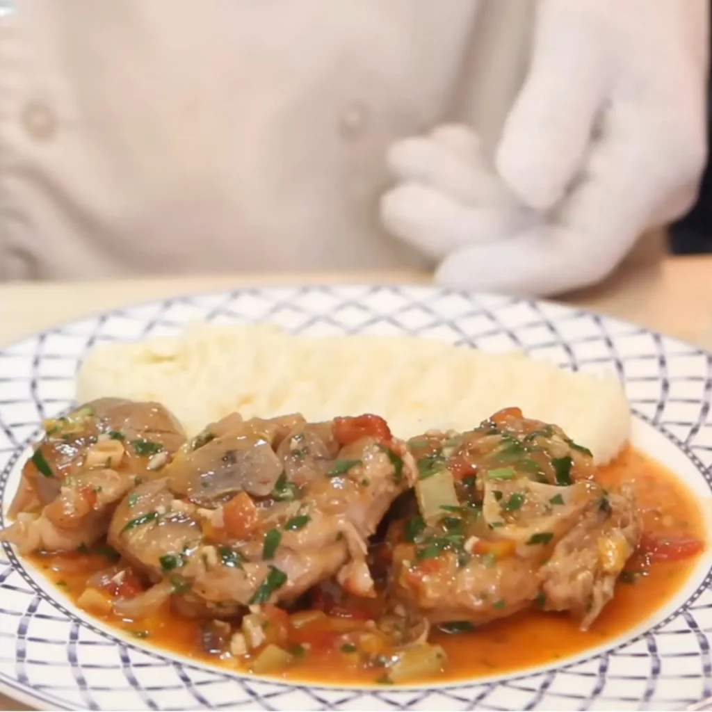 Rustic Braised Pork Shank with Tomato