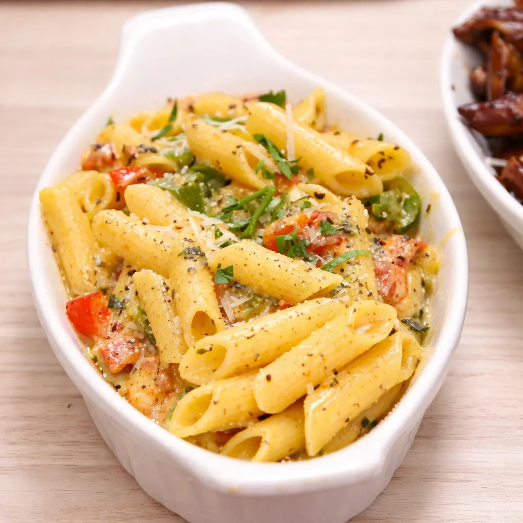 Creamy Tomato and Bell Pepper Pasta