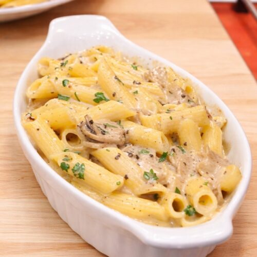 P&acirc;tes cr&eacute;meuses aux champignons