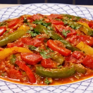 Quick Piperade with Eggs and Peppers