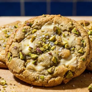 Cookies pistache et chocolat blanc