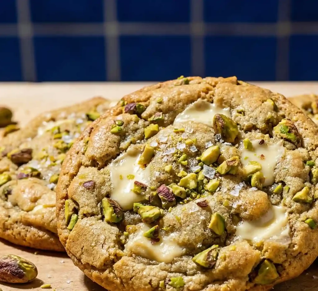 Cookies pistache et chocolat blanc 