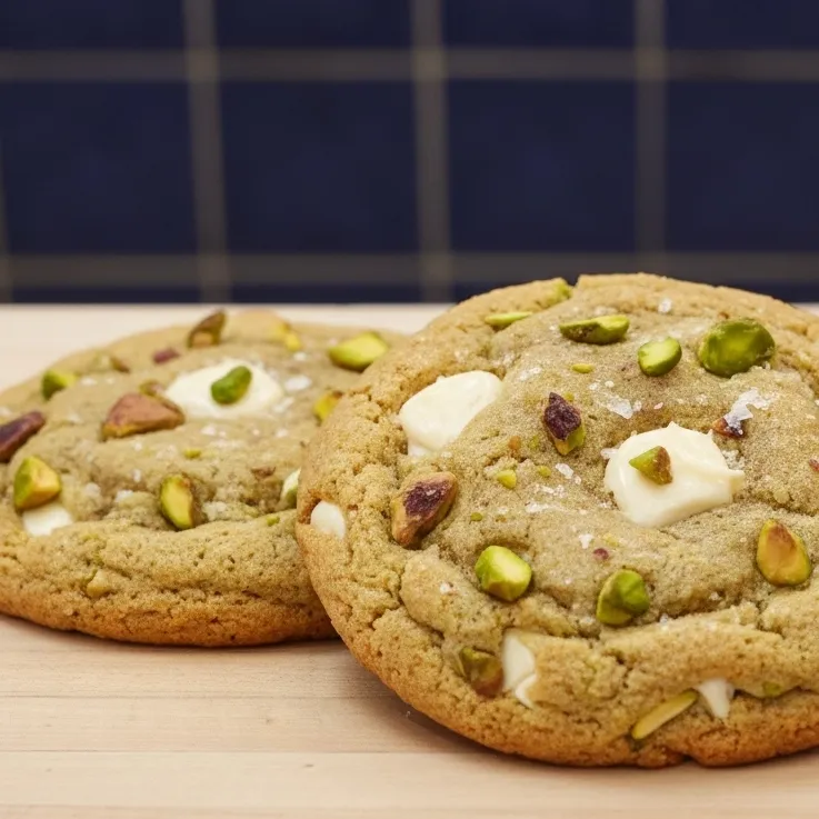 Cookies pistache et chocolat blanc 