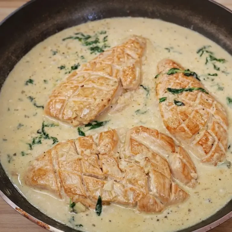 Poulet cr&eacute;meux &agrave; l&rsquo;ail et au citron