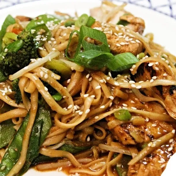 Poulet teriyaki garni