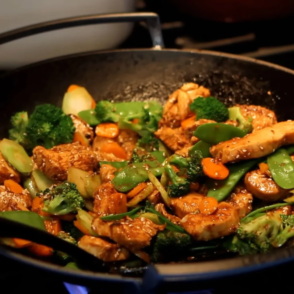 Poulet teriyaki garni