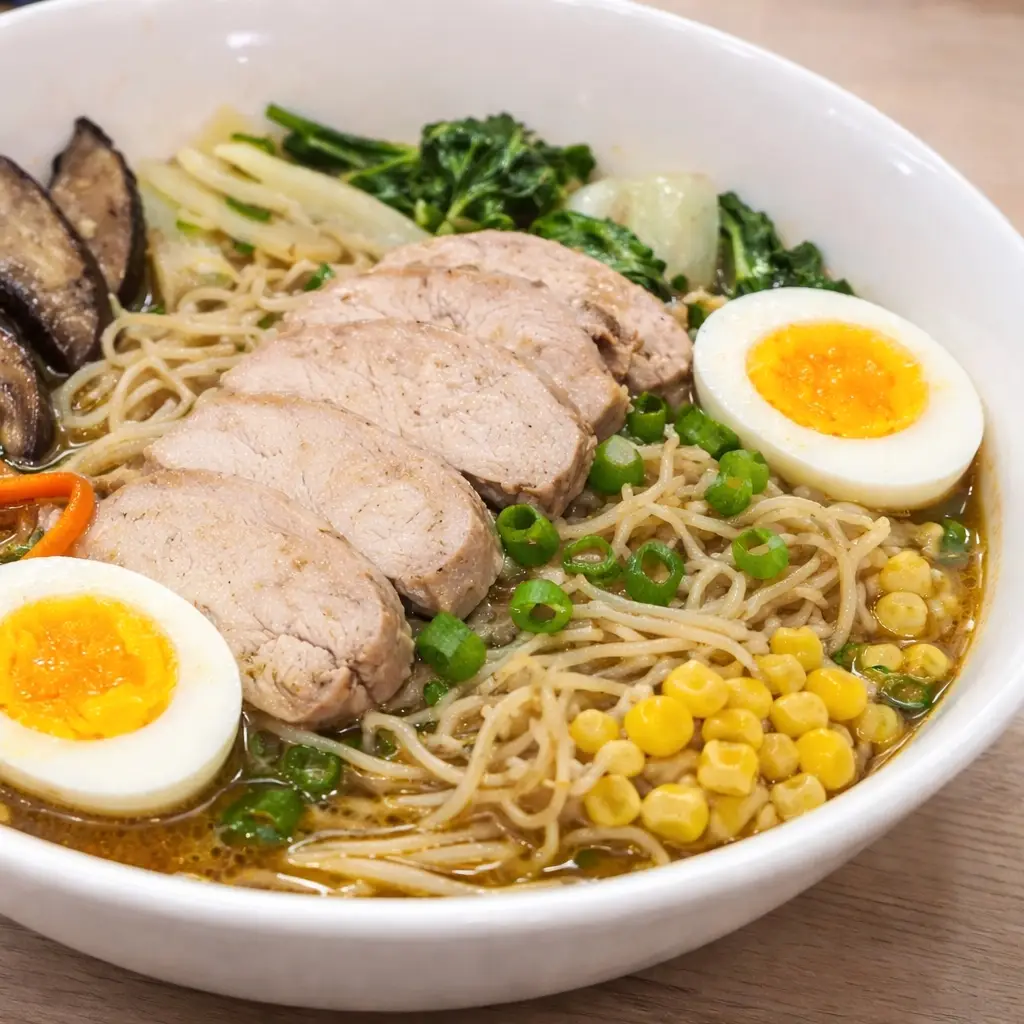 Ramen maison au poulet 