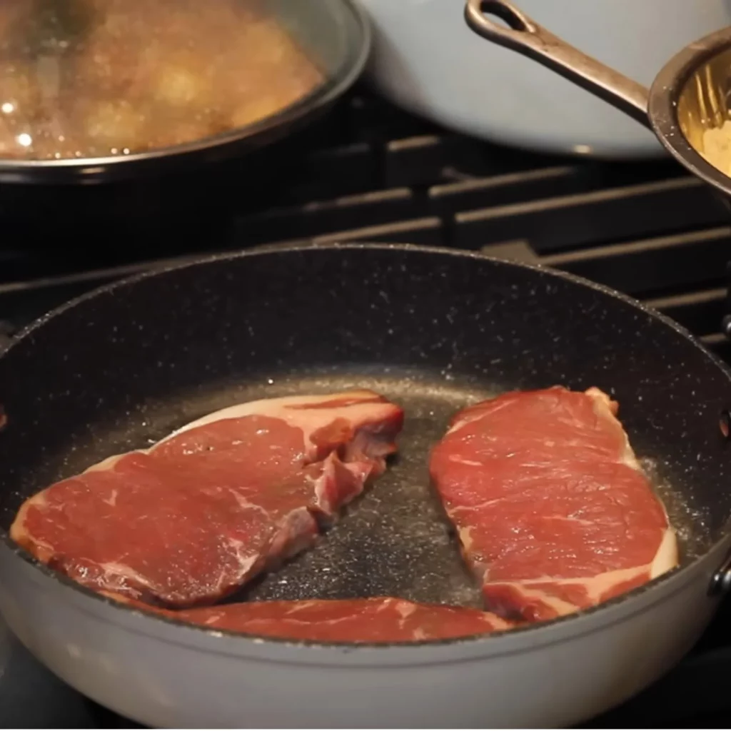Steak with Maroilles Sauce