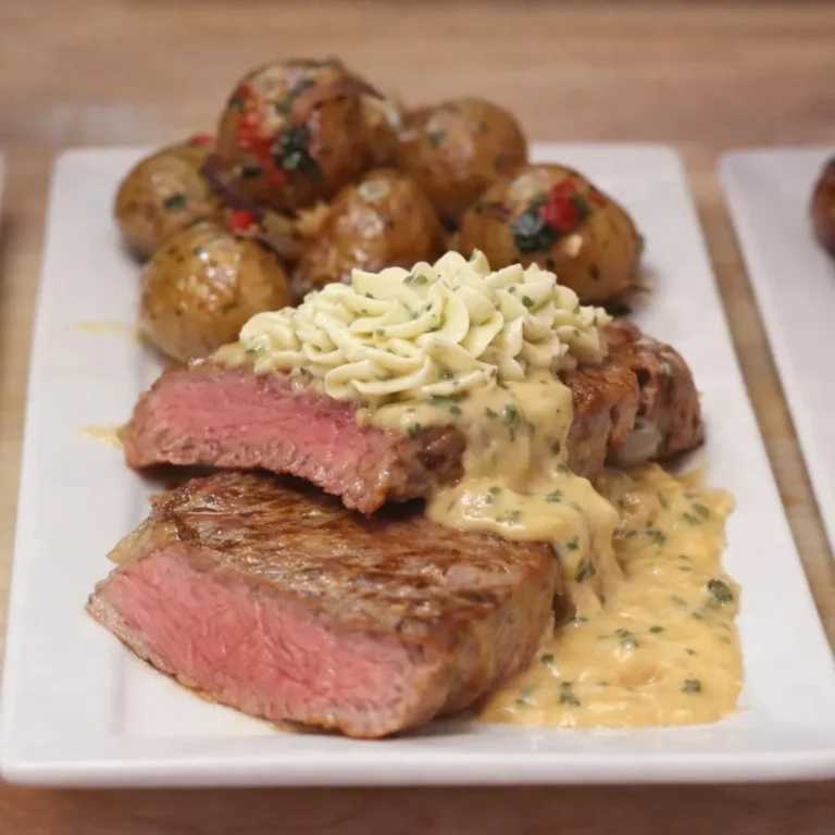 Steak with Beurre Maître d’Hôtel