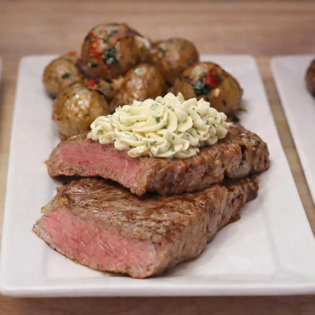 Steak with Beurre Ma&icirc;tre d&rsquo;H&ocirc;tel