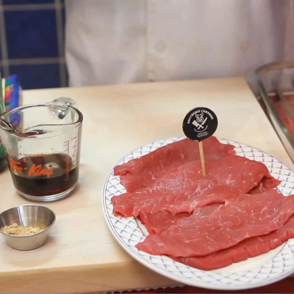 Yakitori de b&oelig;uf au fromage 