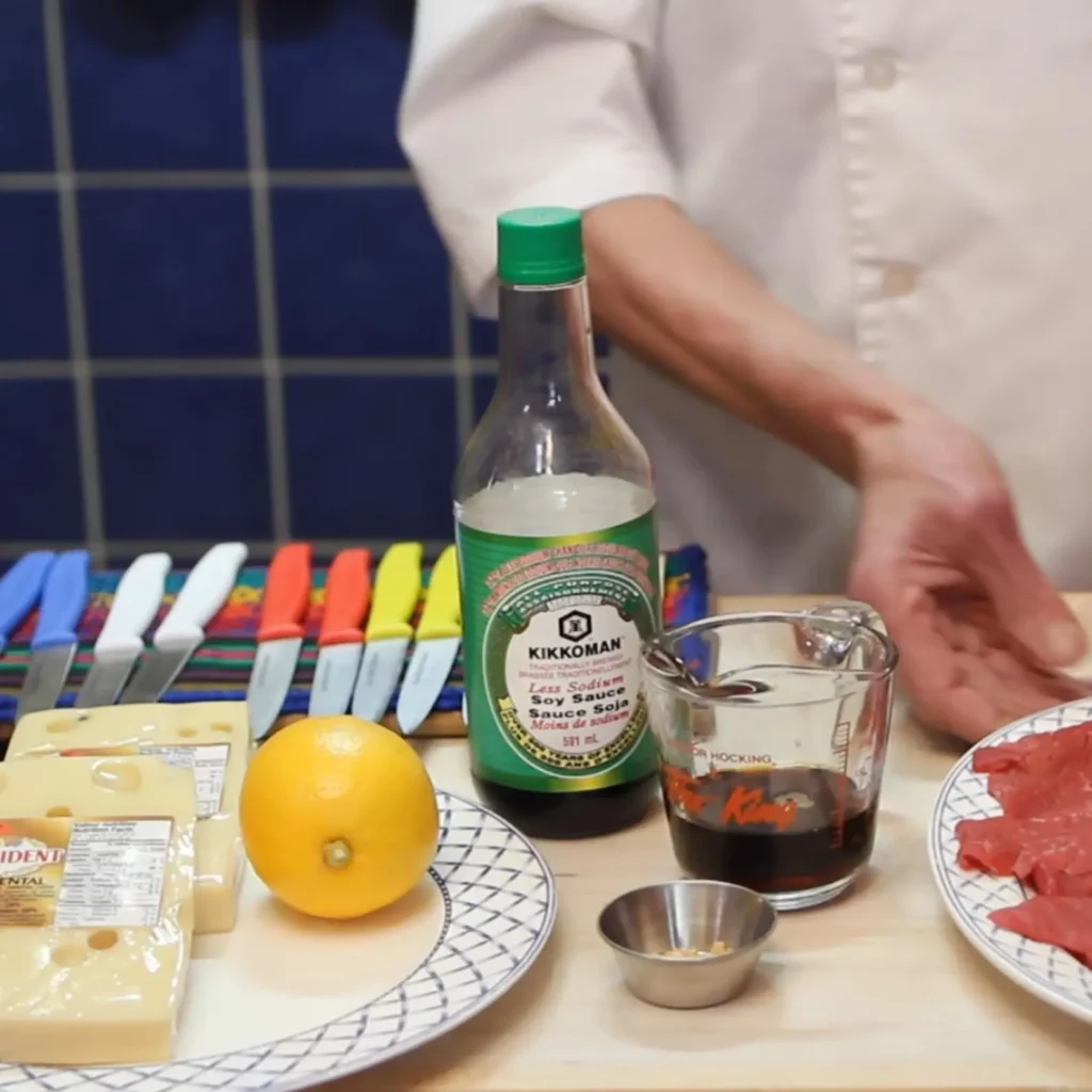 Yakitori de b&oelig;uf au fromage 