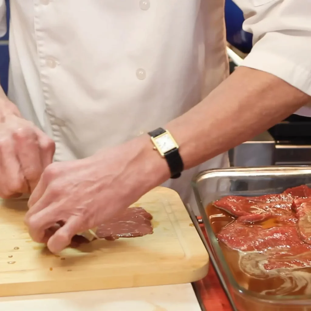 Yakitori de b&oelig;uf au fromage 