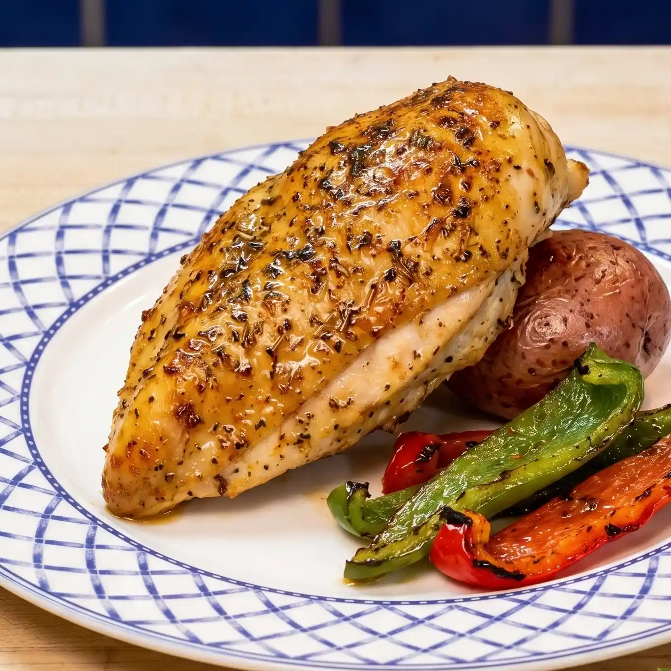 Poitrine de poulet à la friteuse à air juteuse et facile