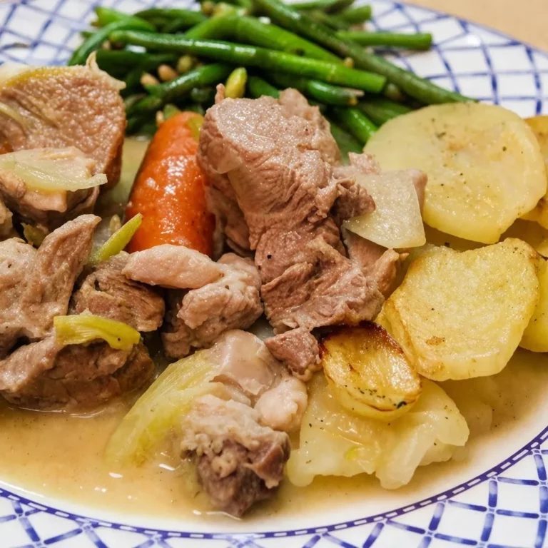 Blanquette de veau avec pommes boulang&egrave;re