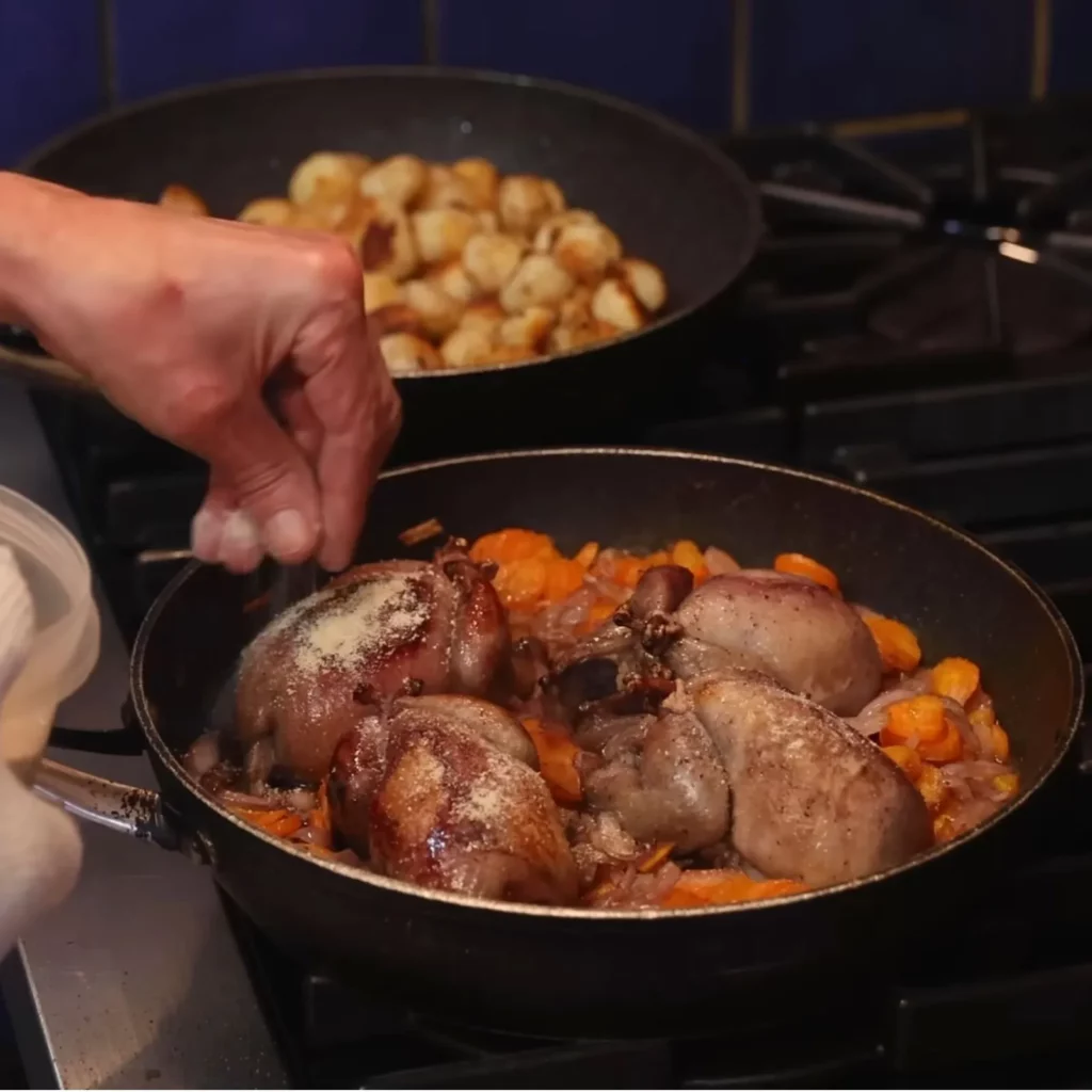 Cailles sauce bleuets