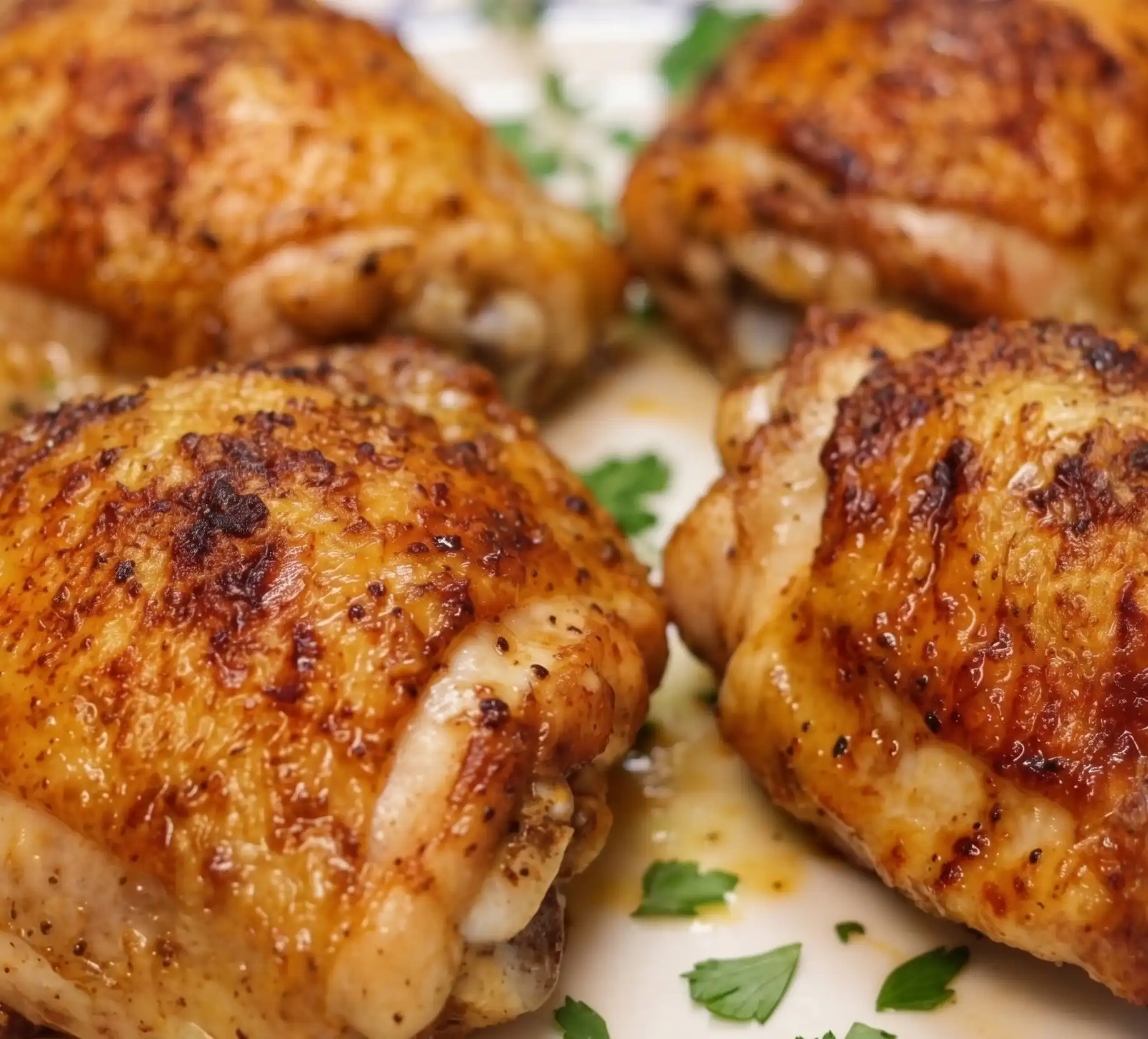 Cuisses de poulet à la friteuse à air, croustillantes, juteuses et faciles