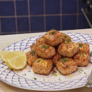 Air Fryer Salmon Bites Recipe, Crispy Outside and Tender Inside