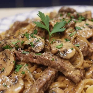 B&oelig;uf Stroganoff facile
