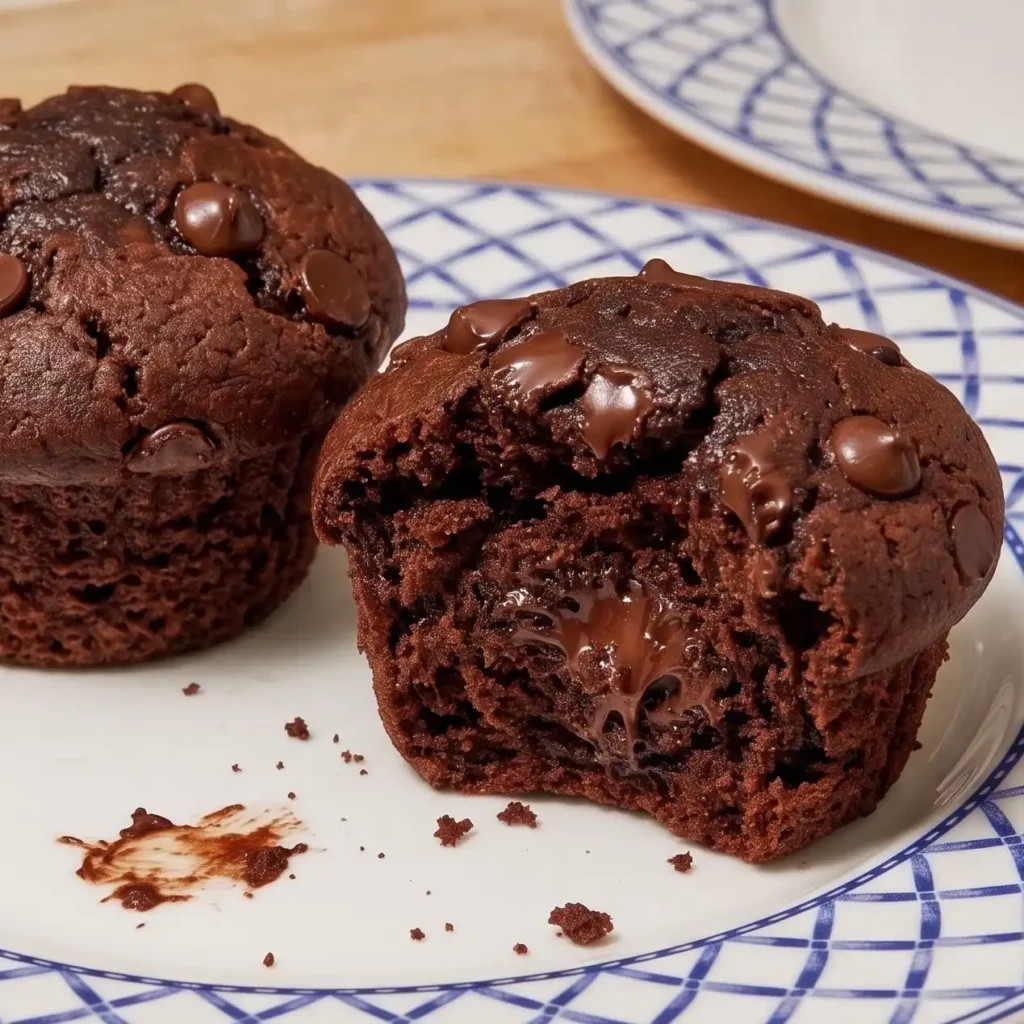 Muffins au chocolat et au cottage cheese ultra moelleux