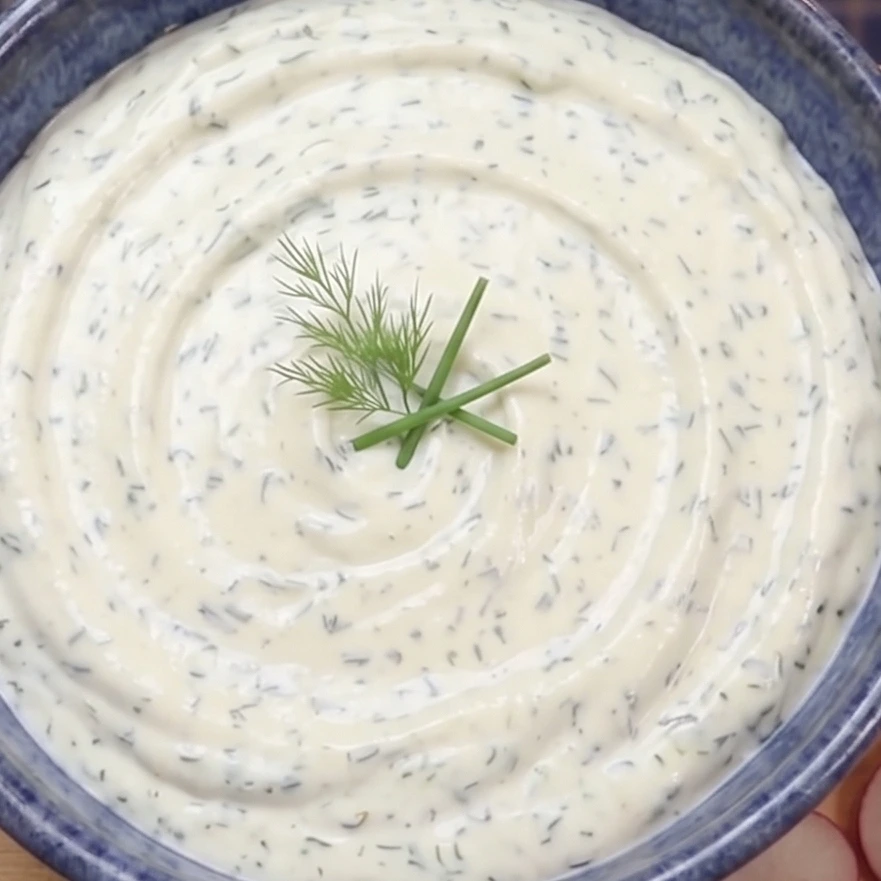 Trempette au cottage cheese &agrave; l&rsquo;ail et aux fines herbes
