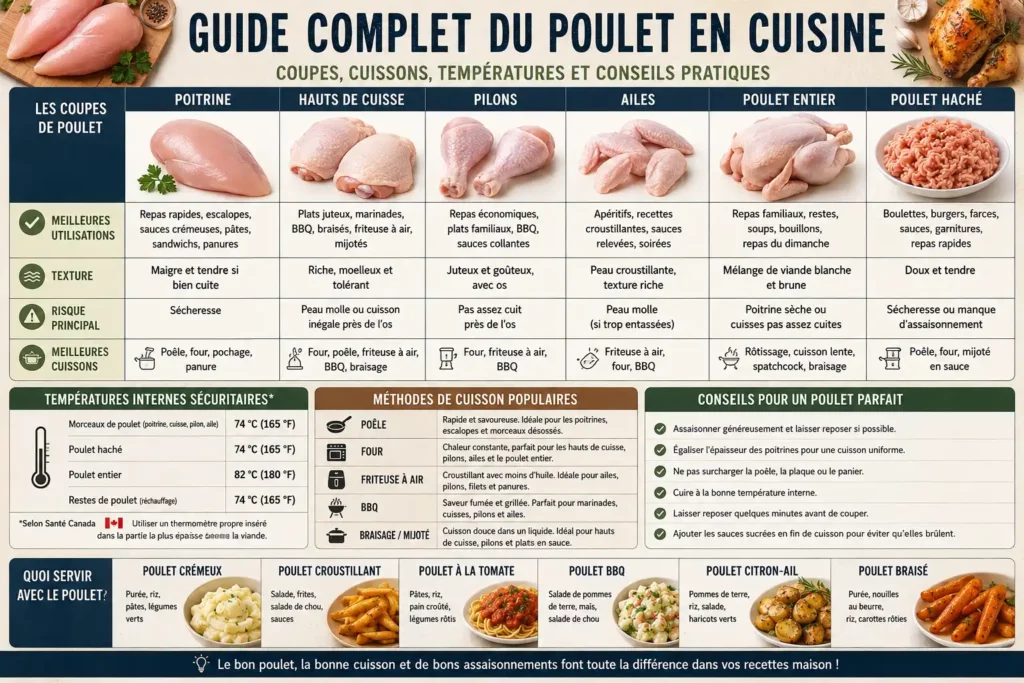 Température interne du poulet