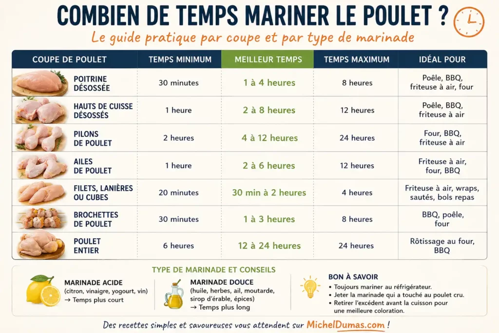 Comment mariner le poulet