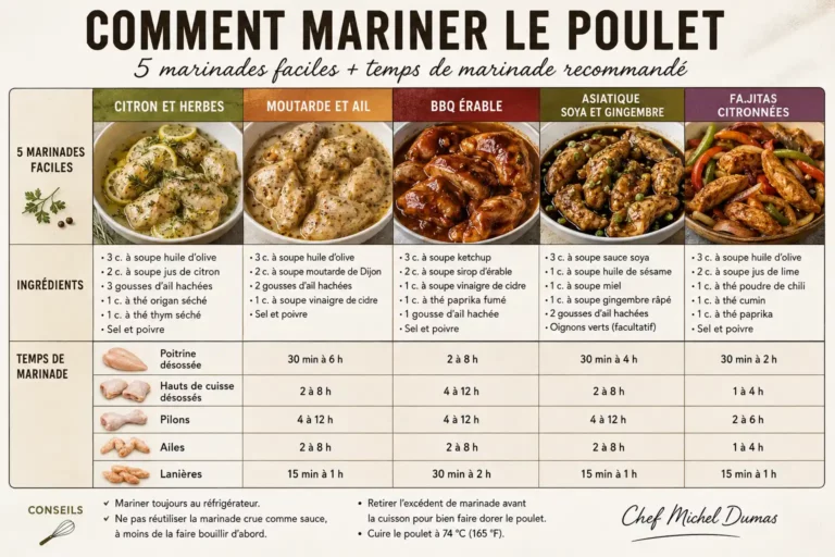 Comment mariner le poulet