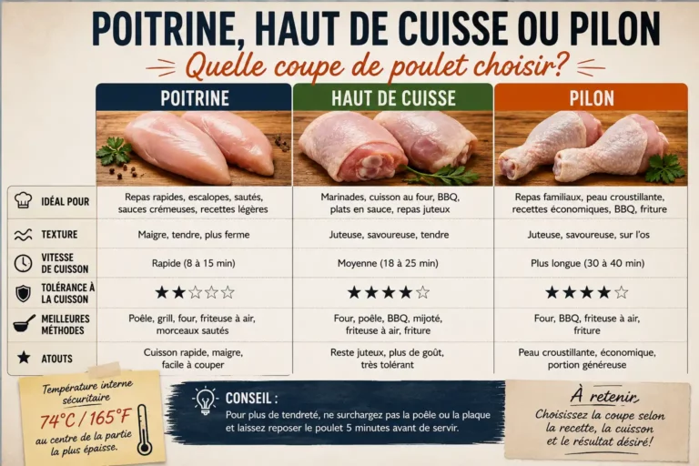 Poitrine, haut de cuisse ou pilon