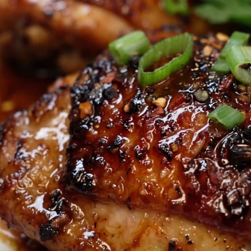 Cuisses de poulet érable et soja faciles au four