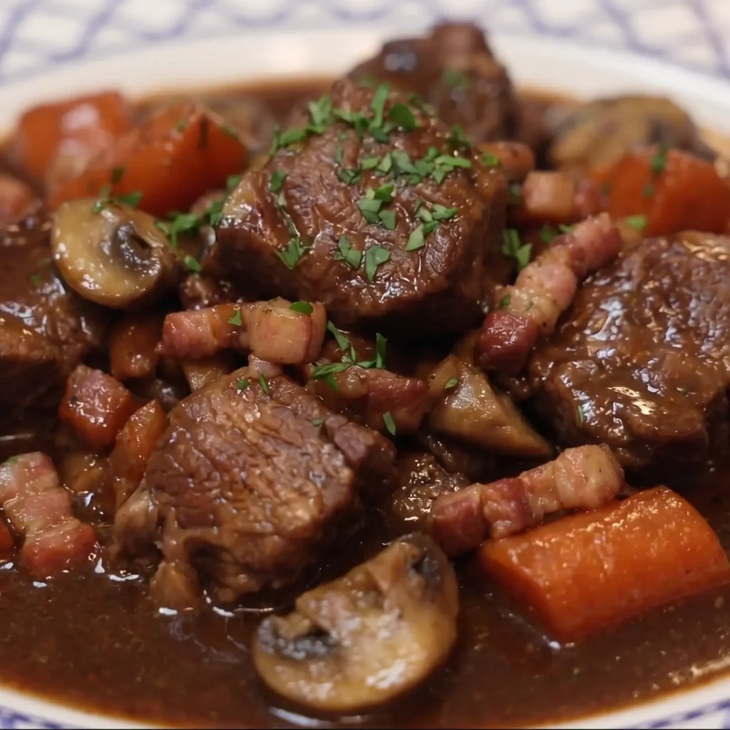 Pork Bourguignon: A Hearty French-Style Pork Stew