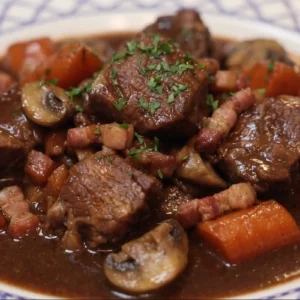 Pork Bourguignon: A Hearty French-Style Pork Stew