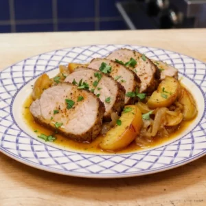 Easy Pork Loin Roast with Apples