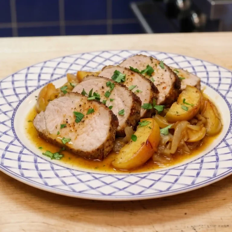 Easy Pork Loin Roast with Apples