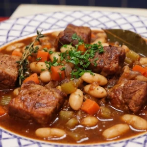 Mijoté de porc et haricots