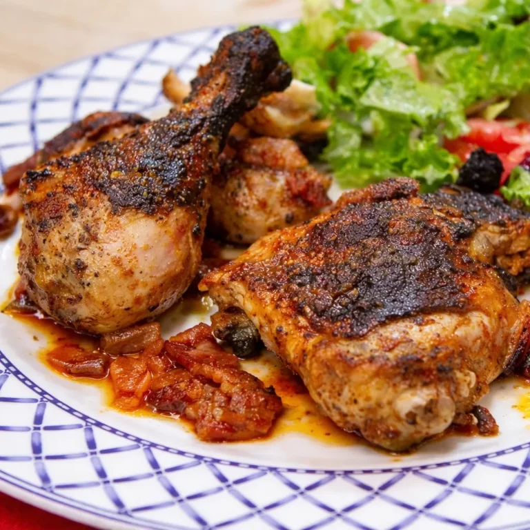 Poulet piri-piri au barbecue, citron, ail et herbes