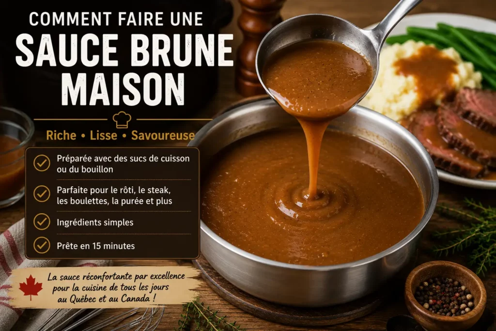Comment faire une sauce brune maison