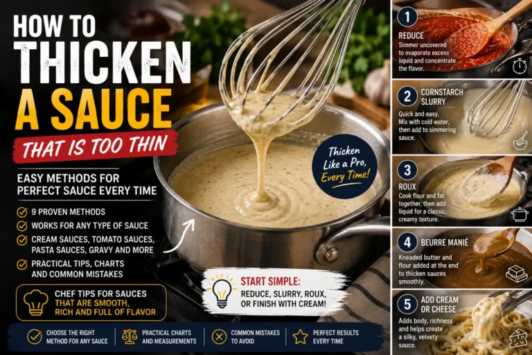 How to Thicken a Sauce
